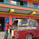 TapTaps are a main form of public transport in Haiti.